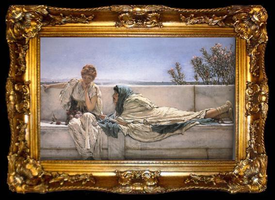 framed  Alma-Tadema, Sir Lawrence Pleading (mk23), ta009-2